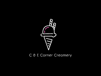 C & E Corner Creamery logo design by GrafixDragon