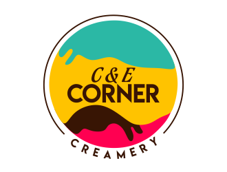 C & E Corner Creamery logo design by JessicaLopes