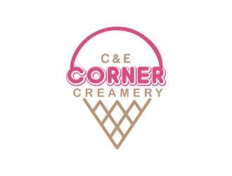 C & E Corner Creamery logo design by KDesigns