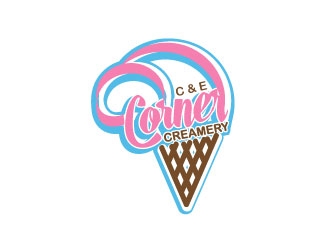 C & E Corner Creamery logo design by karjen