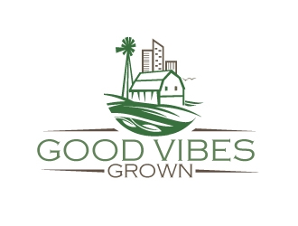 Good Vibes Grown logo design by Boomstudioz
