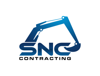SNC CONTRACTING  logo design by BlessedArt