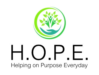 Helping on Purpose Everyday (H.O.P.E.) logo design by jetzu