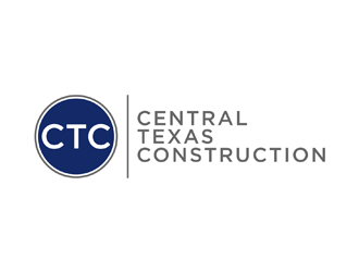 Central Texas Construction CTC logo design by johana