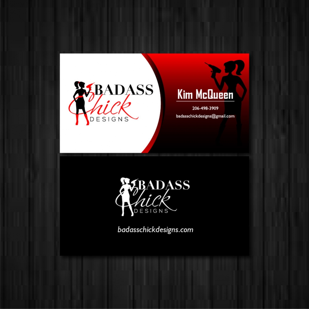 Badass Chick Designs logo design by fritsB