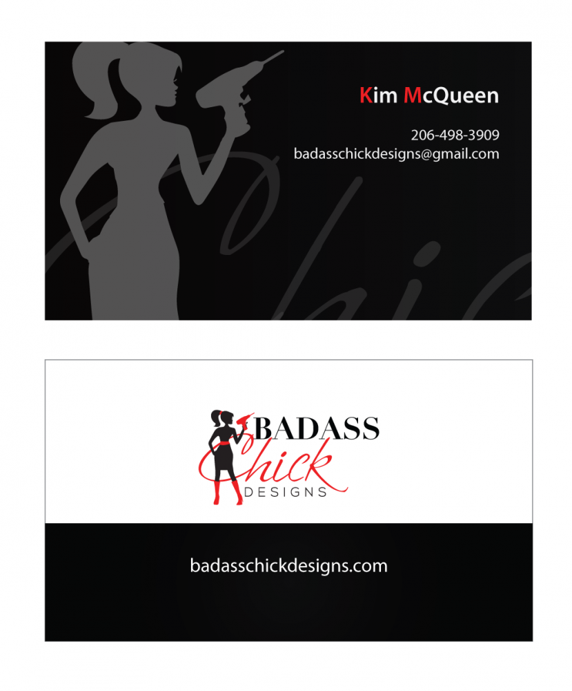 Badass Chick Designs logo design by Basu_Publication