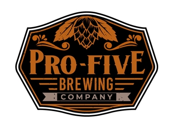 Pro Five Brewing Company logo design by DreamLogoDesign