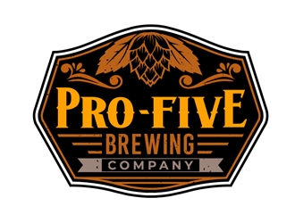 Pro Five Brewing Company logo design by DreamLogoDesign