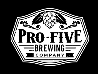 Pro Five Brewing Company logo design by DreamLogoDesign