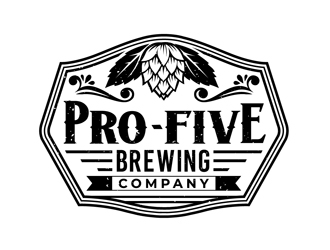 Pro Five Brewing Company logo design by DreamLogoDesign