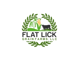 Flat Lick Grain Farms, LLC logo design by CreativeKiller