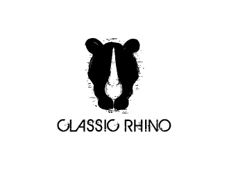 Classic Rhino logo design by usef44