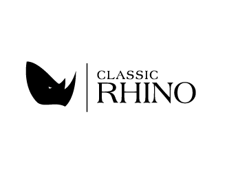 Classic Rhino logo design by spiritz