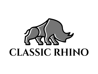 Classic Rhino logo design by JessicaLopes
