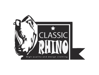 Classic Rhino logo design by Basu_Publication