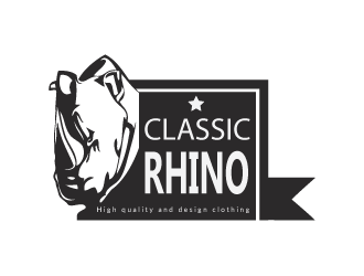 Classic Rhino logo design by Basu_Publication