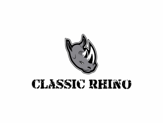 Classic Rhino logo design by giphone