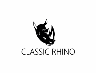 Classic Rhino logo design by giphone