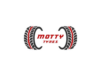 Motty Tyres logo design by GrafixDragon