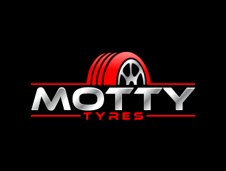 Motty Tyres logo design by giphone