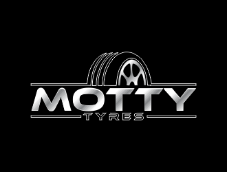 Motty Tyres logo design by giphone