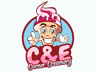 C & E Corner Creamery logo design by Optimus