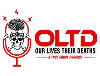 Our Lives Their Deaths: A True Crime Podcast  logo design by PMG