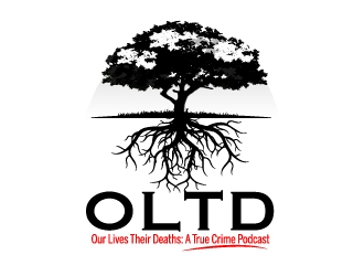 Our Lives Their Deaths: A True Crime Podcast  logo design by ElonStark