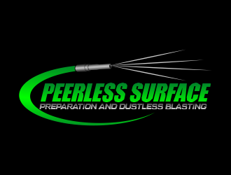 Peerless Surface Preparation and Dustless Blasting logo design by beejo