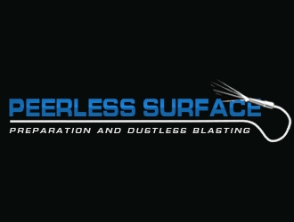Peerless Surface Preparation and Dustless Blasting logo design by nikkl