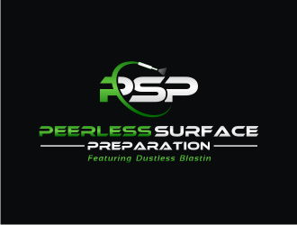 Peerless Surface Preparation and Dustless Blasting logo design by Zeratu
