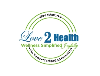 Love2Health logo design by cybil