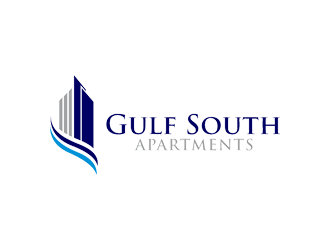 Gulf South Apartments logo design by jancok