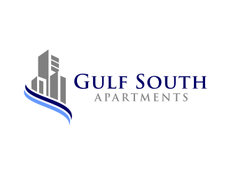 Gulf South Apartments logo design by BlessedArt