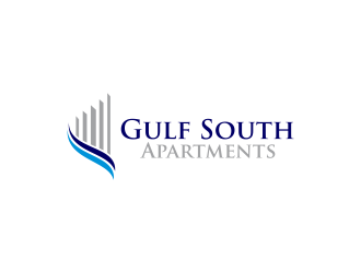 Gulf South Apartments logo design by RIANW
