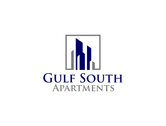 Gulf South Apartments logo design by RIANW