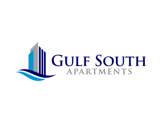 Gulf South Apartments logo design by Dakon