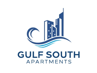 Gulf South Apartments logo design by nehel