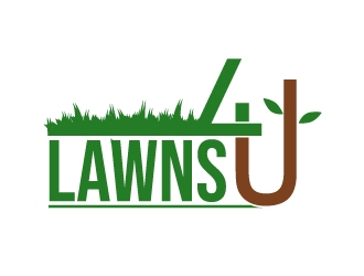 Lawns-4-U logo design by yans