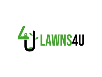 Lawns-4-U logo design by yans