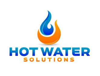 Hot Water Solutions logo design by ElonStark
