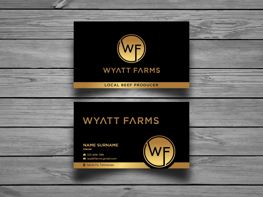 Wyatt Farms logo design by labo