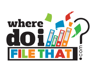 wheredoifilethat.com (where do I file that.com) logo design by vinve