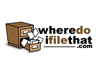 wheredoifilethat.com (where do I file that.com) logo design by jaize