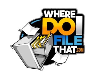 wheredoifilethat.com (where do I file that.com) logo design by veron