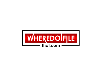 wheredoifilethat.com (where do I file that.com) logo design by meliodas