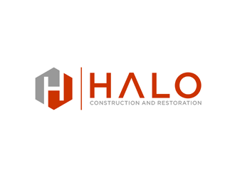 Halo Construction and Restoration logo design by bomie