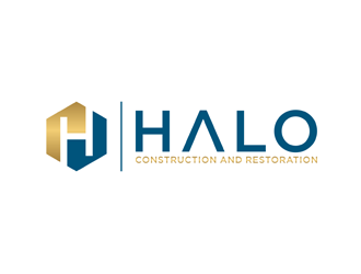 Halo Construction and Restoration logo design by bomie