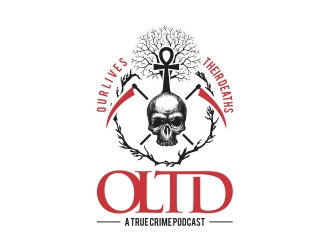 Our Lives Their Deaths: A True Crime Podcast  logo design by rokenrol
