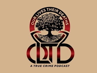 Our Lives Their Deaths: A True Crime Podcast  logo design by Roma